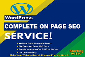 I will do complete onpage SEO for wordpress website w...
