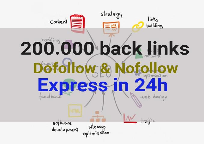 I will build 200.000 high quality backlinks for Top 1...