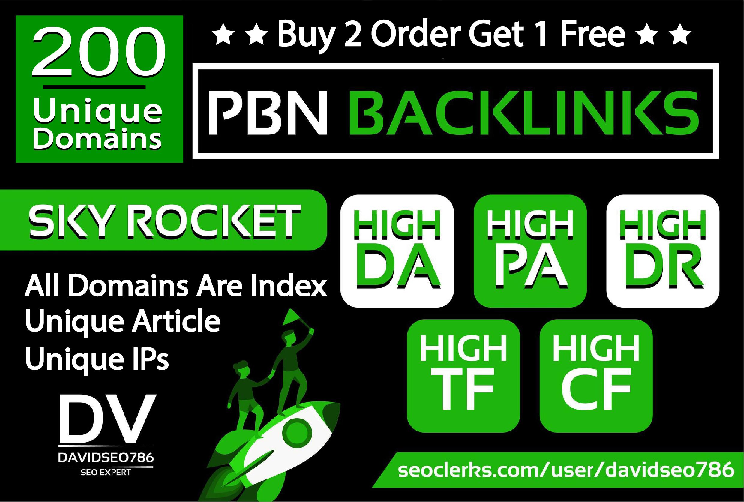 I will provide 200 Unique Domain High Quality PBN Bac...