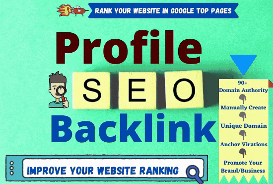 Google Friendly Create 60 High Authority Profile Back...