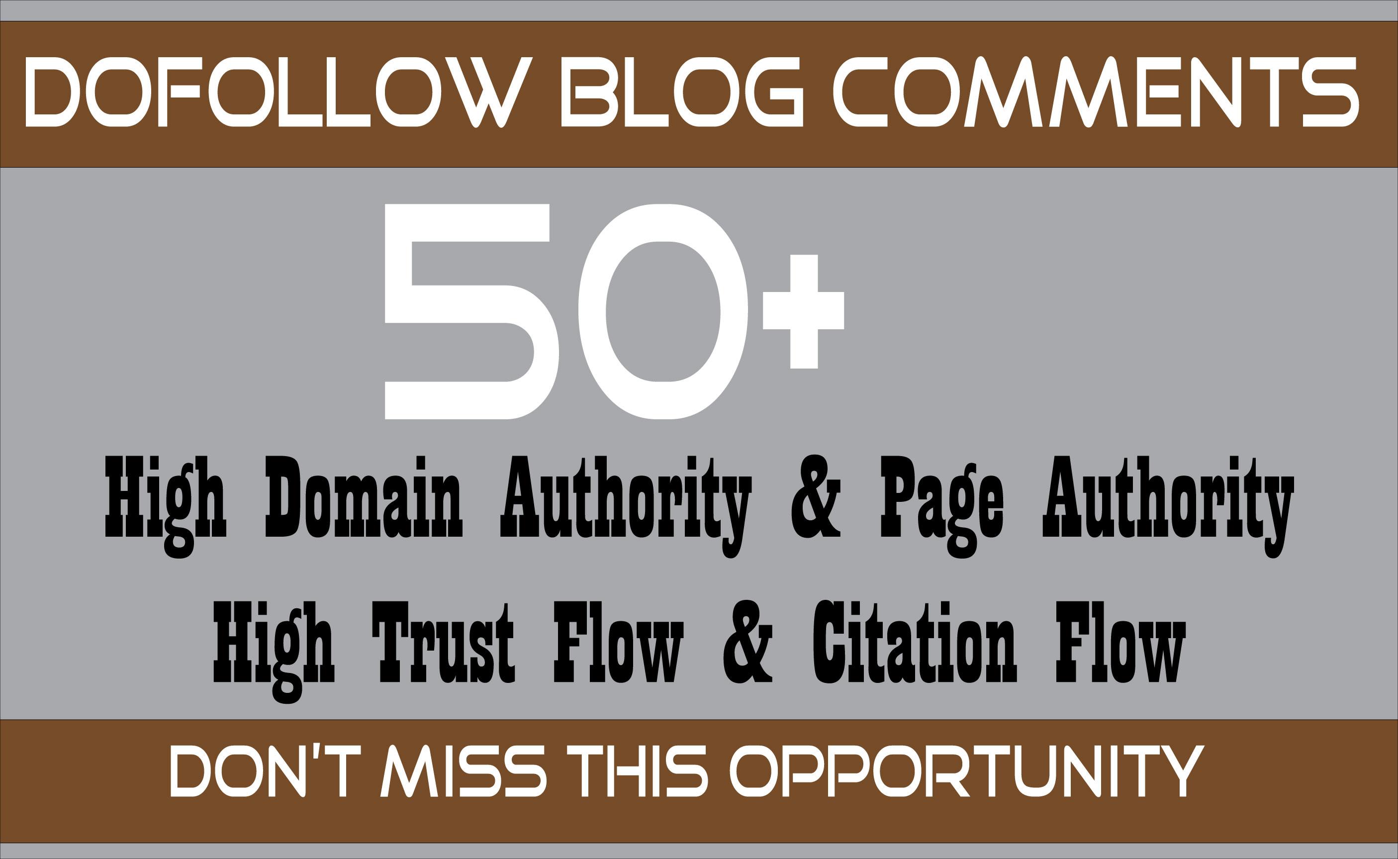 I will create 50 manual dofollow backlinks DA 40 PLUS