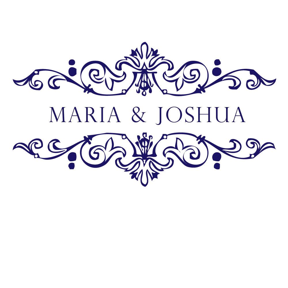 Design luxury wedding monograms