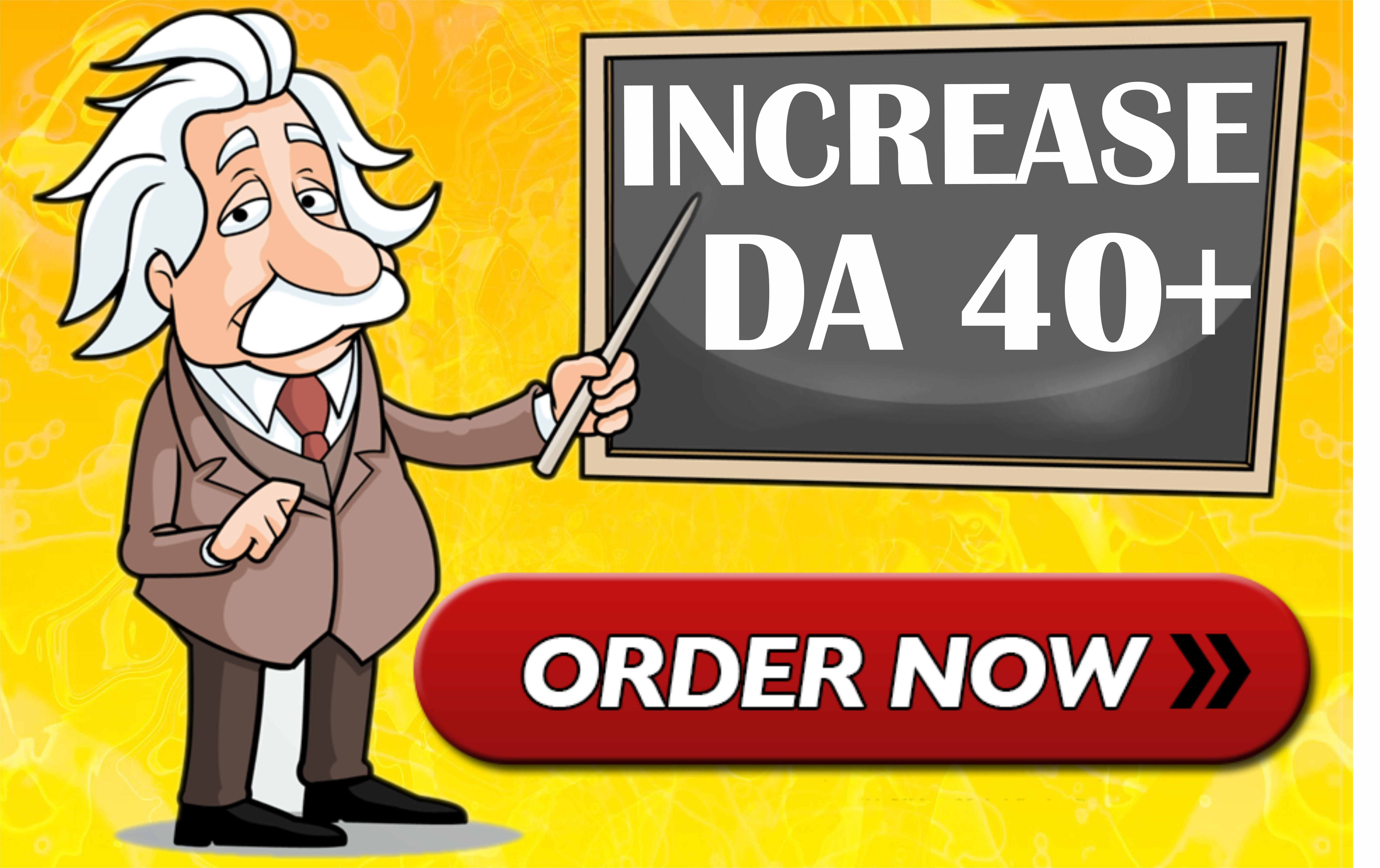increase domain authority of your site dr 40 plus in ...