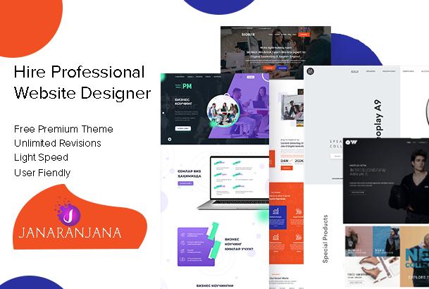 Professional wordpress Website Design or shopify full...