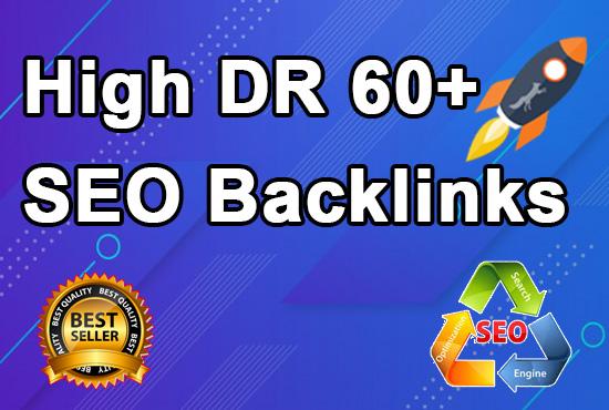 I will provide High DR 60+ homepage backlinks manuall...