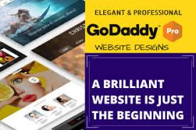 I will design or redesign bespoke godaddy or wordpres...