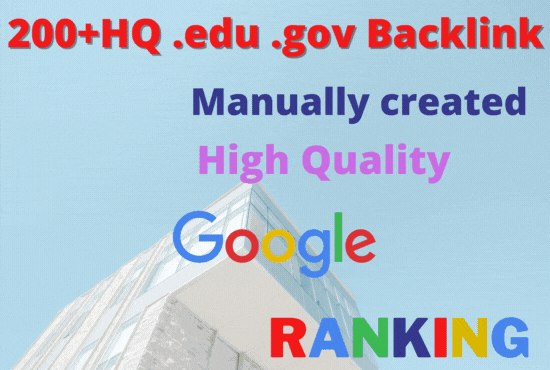 Buy 200+ HQ. edu gov backlink increase Ranking your w...