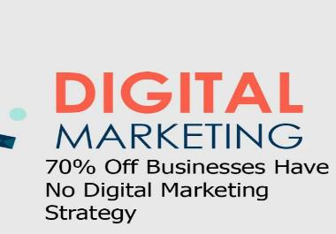 I will provide digital marketing strategy for your bu...