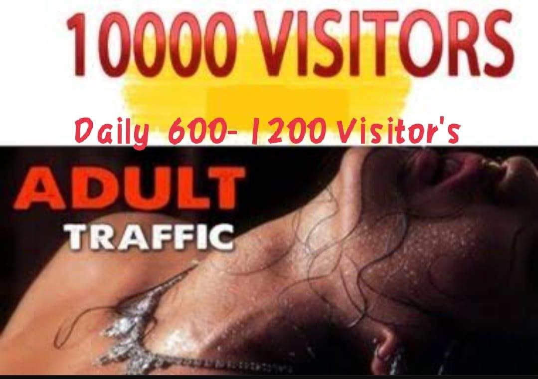 Real Adult 10,000 Human From worldwide Traffic to you...