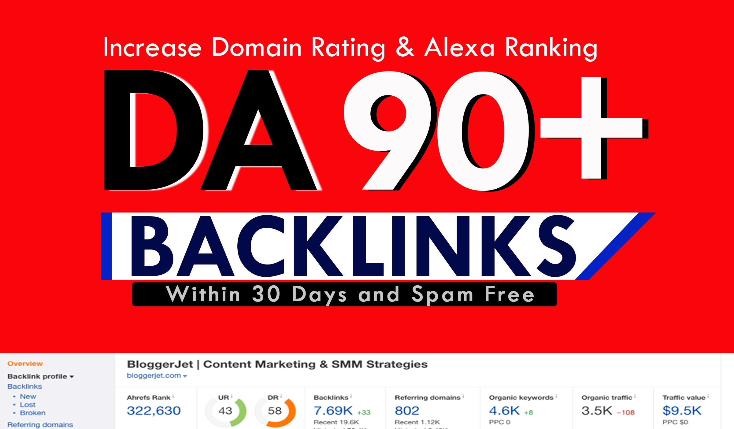 Build High Authority Dofollow Backlinks DR 50 to 90 b...