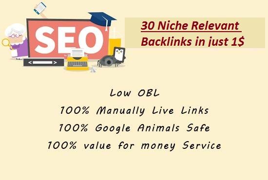 I will create 30 niche relevant blog comment backlink...