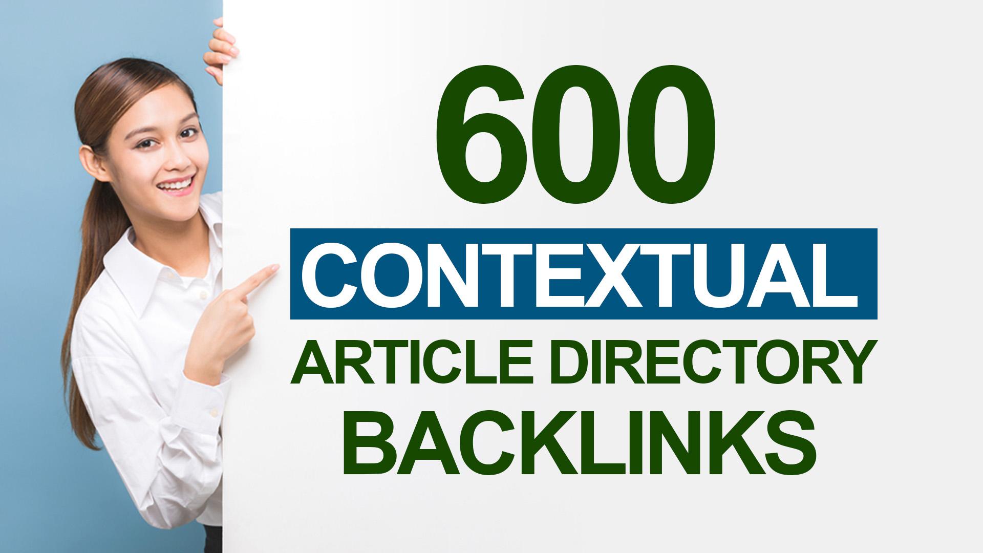 600 Contextual Article Directory Submission Or Articl...