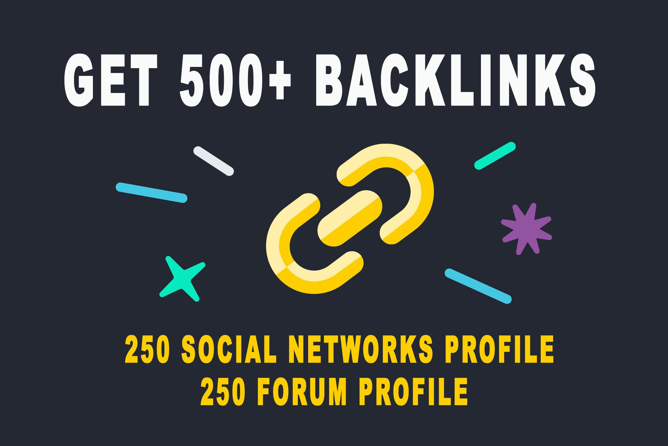 Provide 500 Social Network Profile Backlinks from Hig...