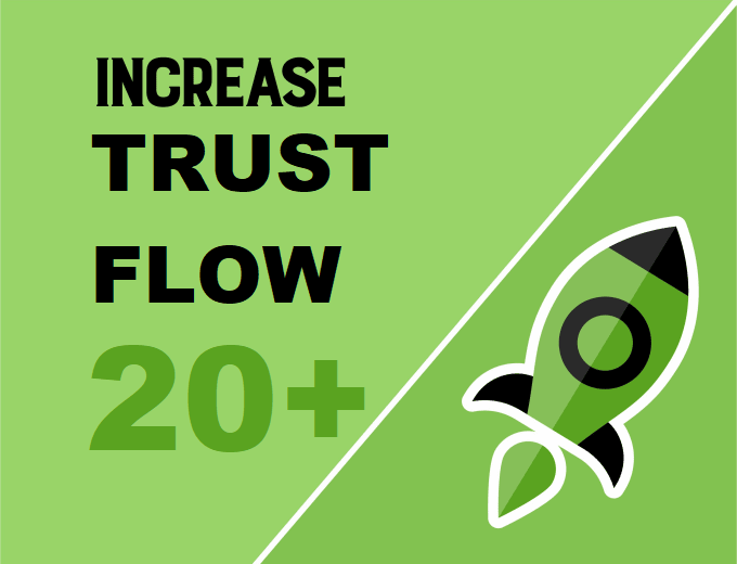 increase trust flow TF 20+ your domain