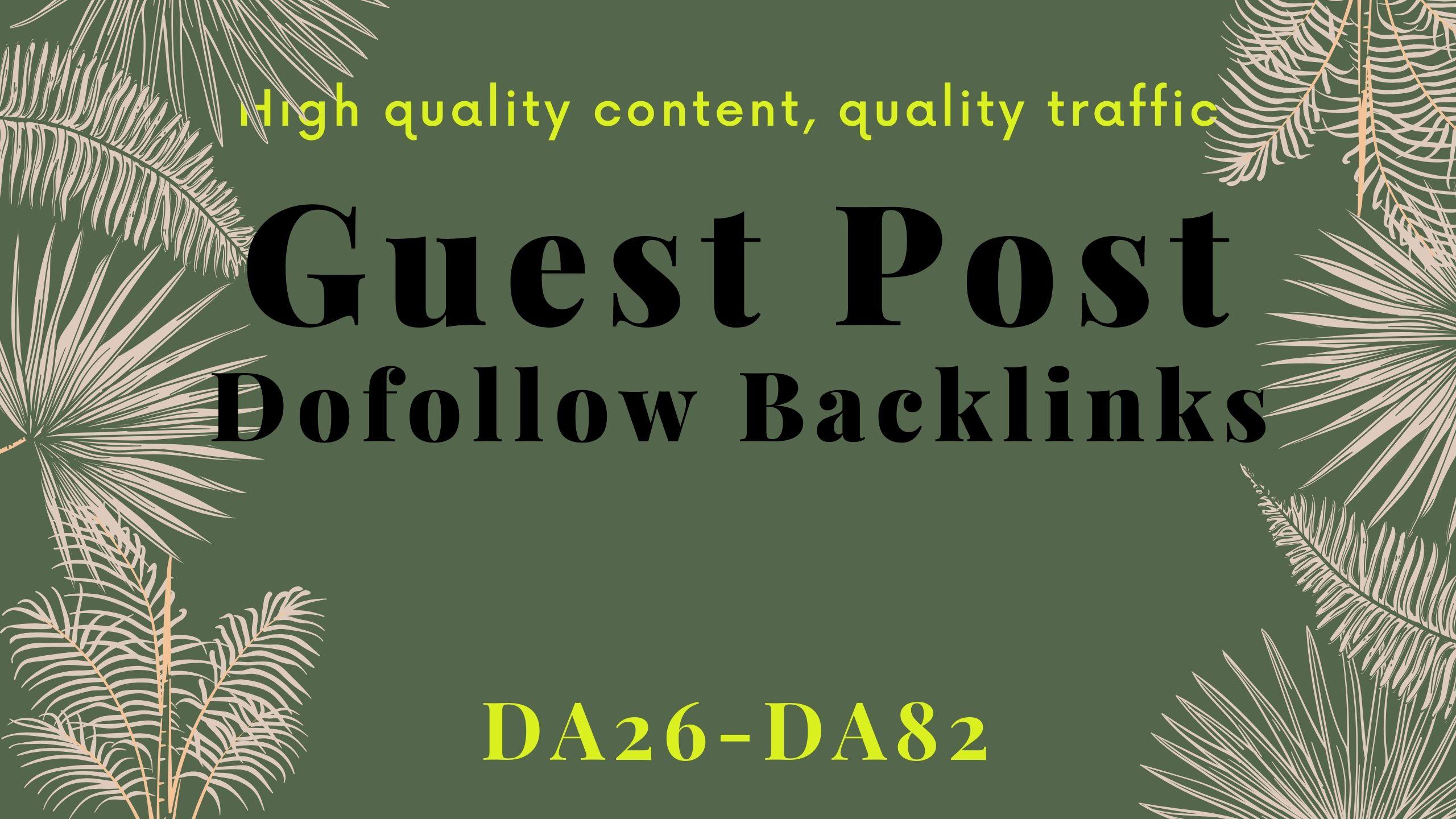 I will guest post on quality website