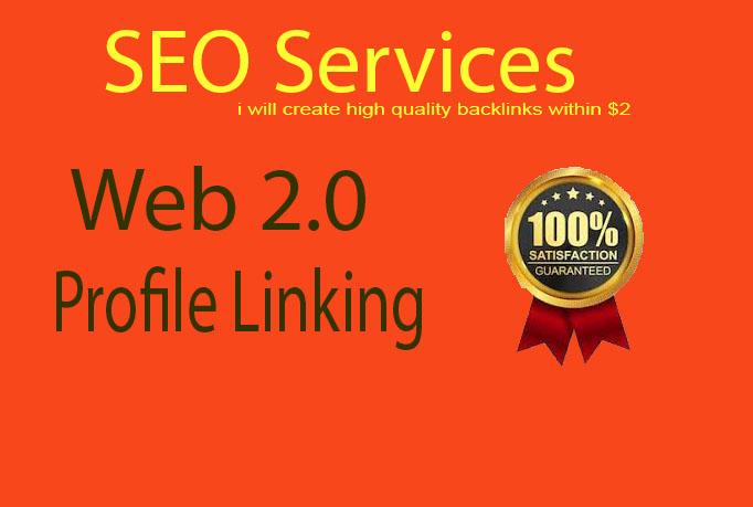 I will create high quality 30 web 2, 0 and profile ba...