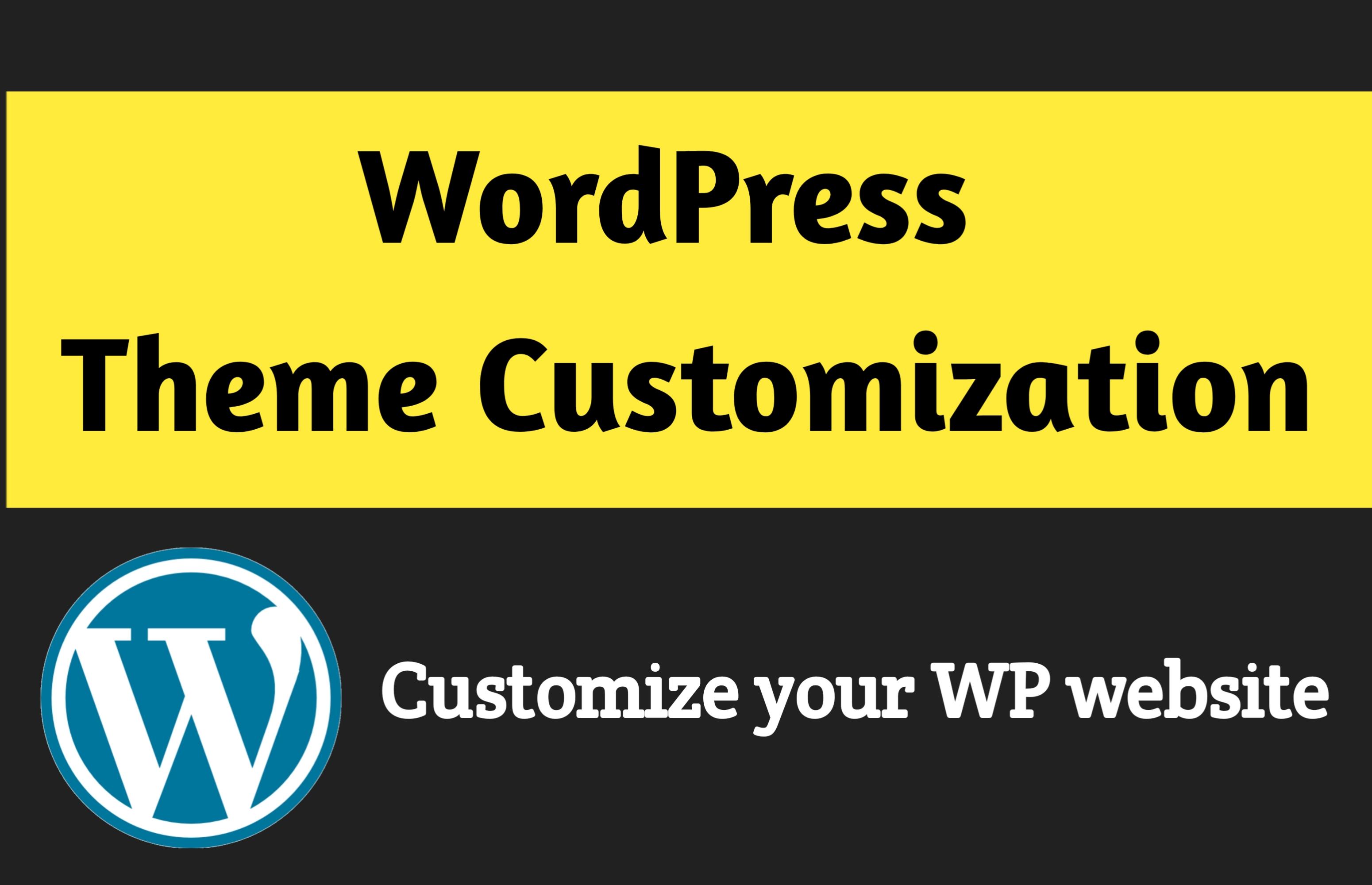 I will customize your WordPress website for your busi...