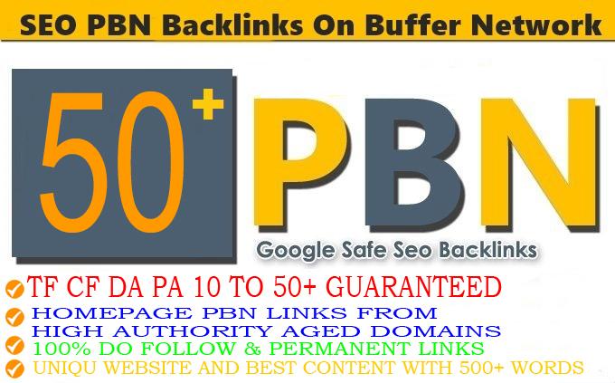 DA 35+ PA 35+ PR 5-9 Web2.0 50 Pbn Backlink in 100 do...