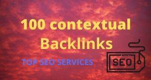 create 100 contextual backlinks from high PR and high...