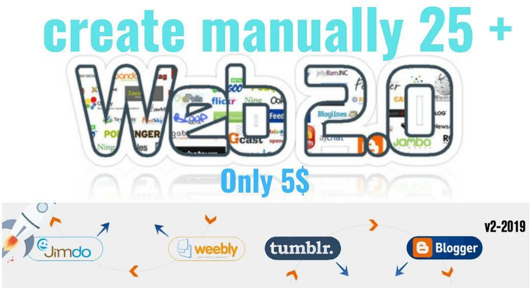 I will build 25 authority 70 plus DA PA web 2 0 backl...