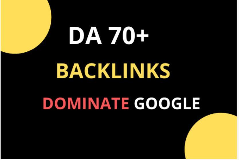 Quality not Quantity. PR9 DA70+ Backlinks