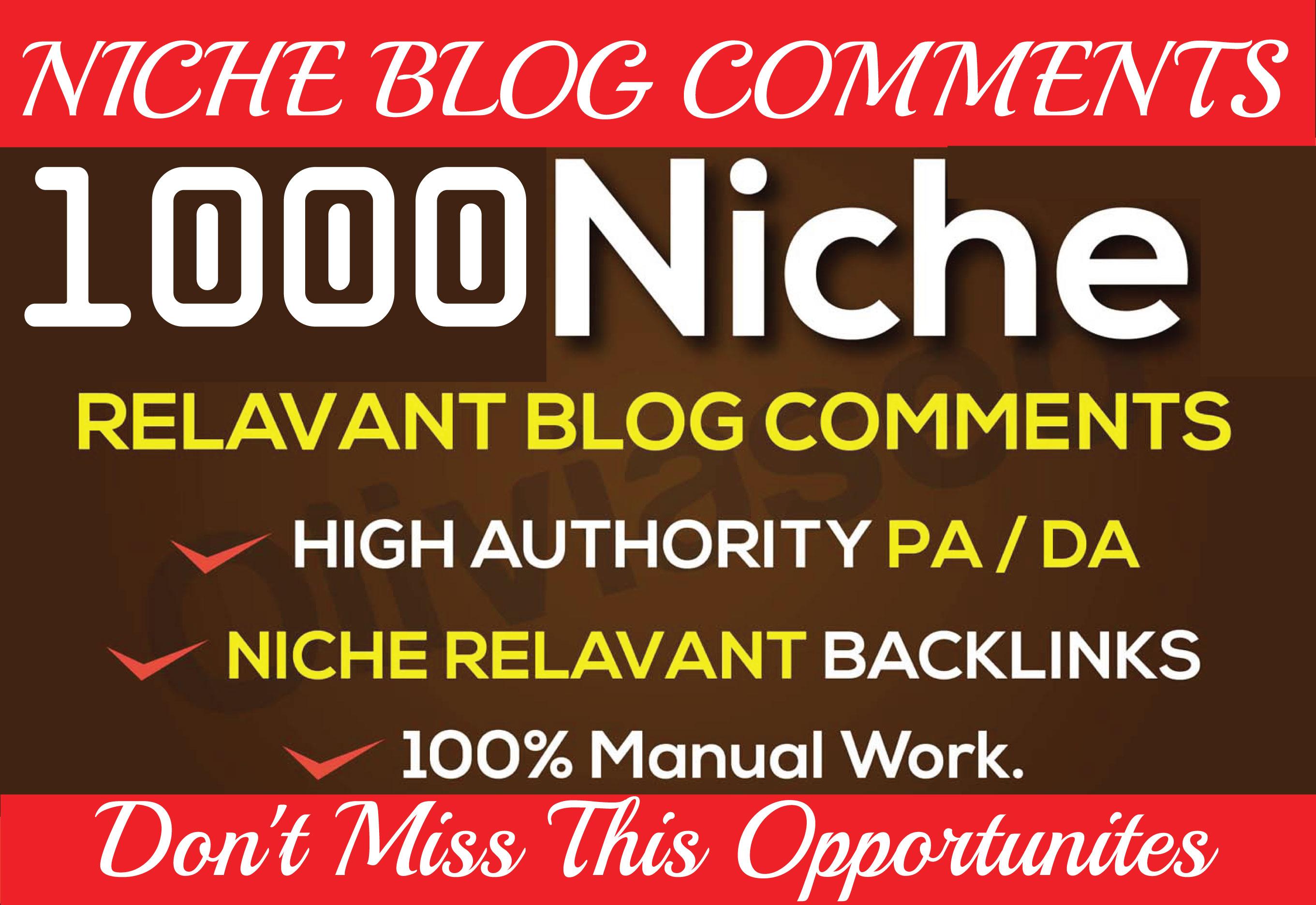 Build 1000 Niche Relevant Blog Comments Backlinks on ...