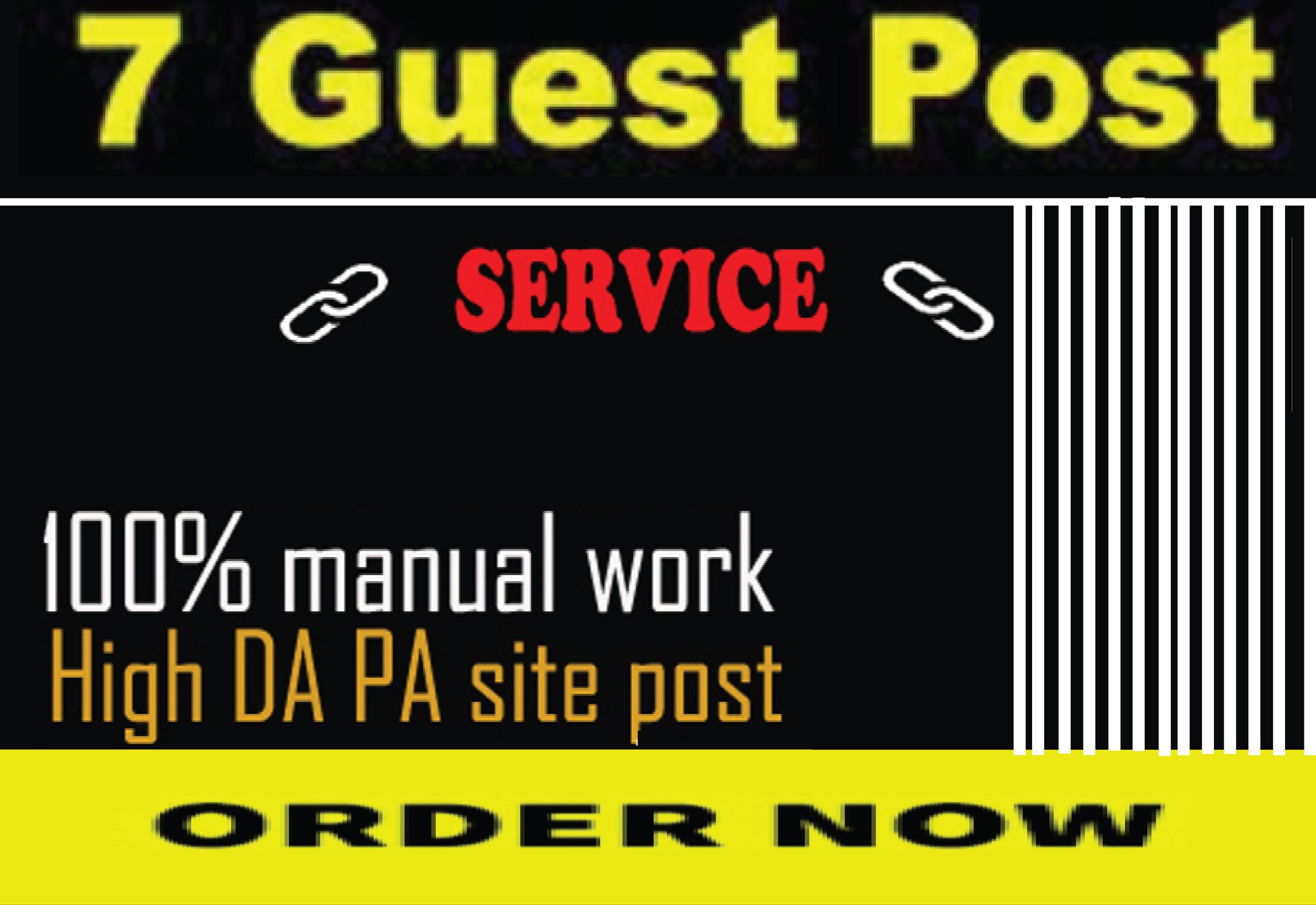 Publish 7 Guest Posts High DA 90+ websites Boost your...