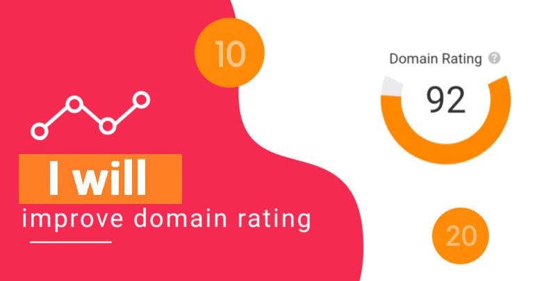 I will increase domain rating DR ahrefs domain rating...