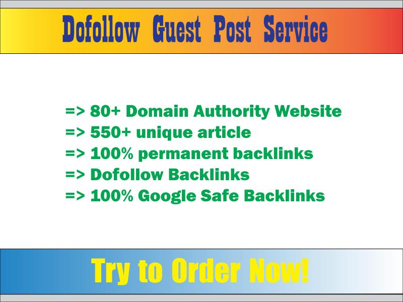 I will Write and Publish Guest Posts on high DA Blog ...