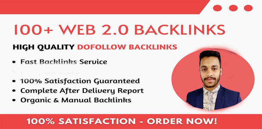 I will build manually 100+ web 2 0 backlinks