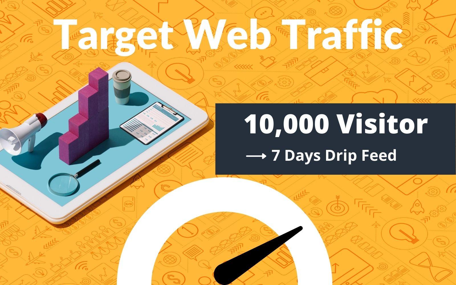 10,000 TARGETED Real Visitors for 7 days to your webs...