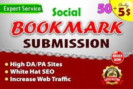 I will do 50 social bookmarking on high PR backlinks