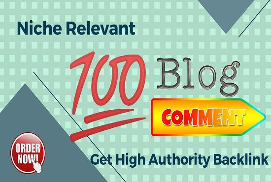 100 Niche Relevant Manual Blog Comment Get High DA PA...