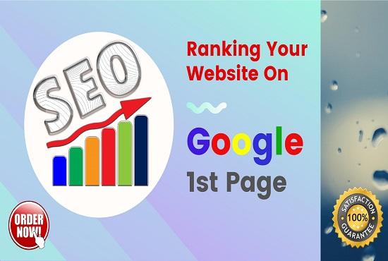 I Will Ranking Your Website On Google First Page Guar...