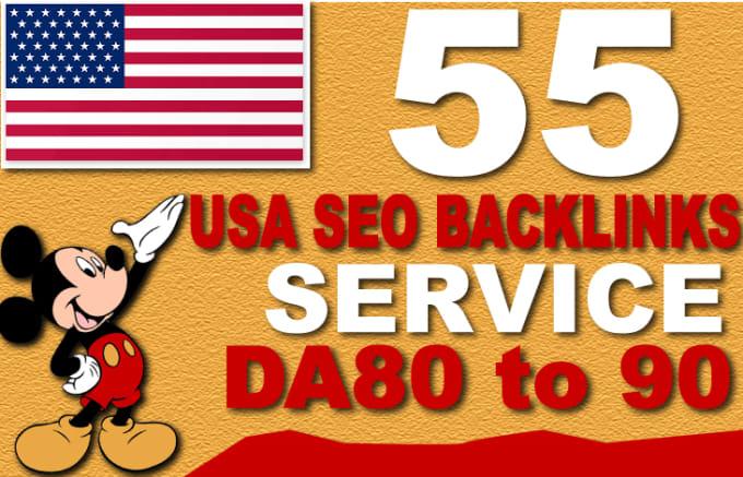 I will do 55 USA SEO dofollow backlinks, high qualit...