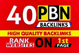40 High quality PBN Backlinks with High PA 20+ DA TF ...