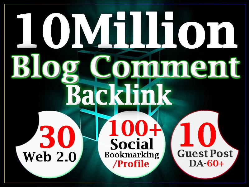 get 10 million dofollow blog comment backlink for ran...