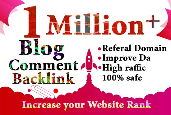 I will do 1M gsa, dofollow, blog comment backlinks f...