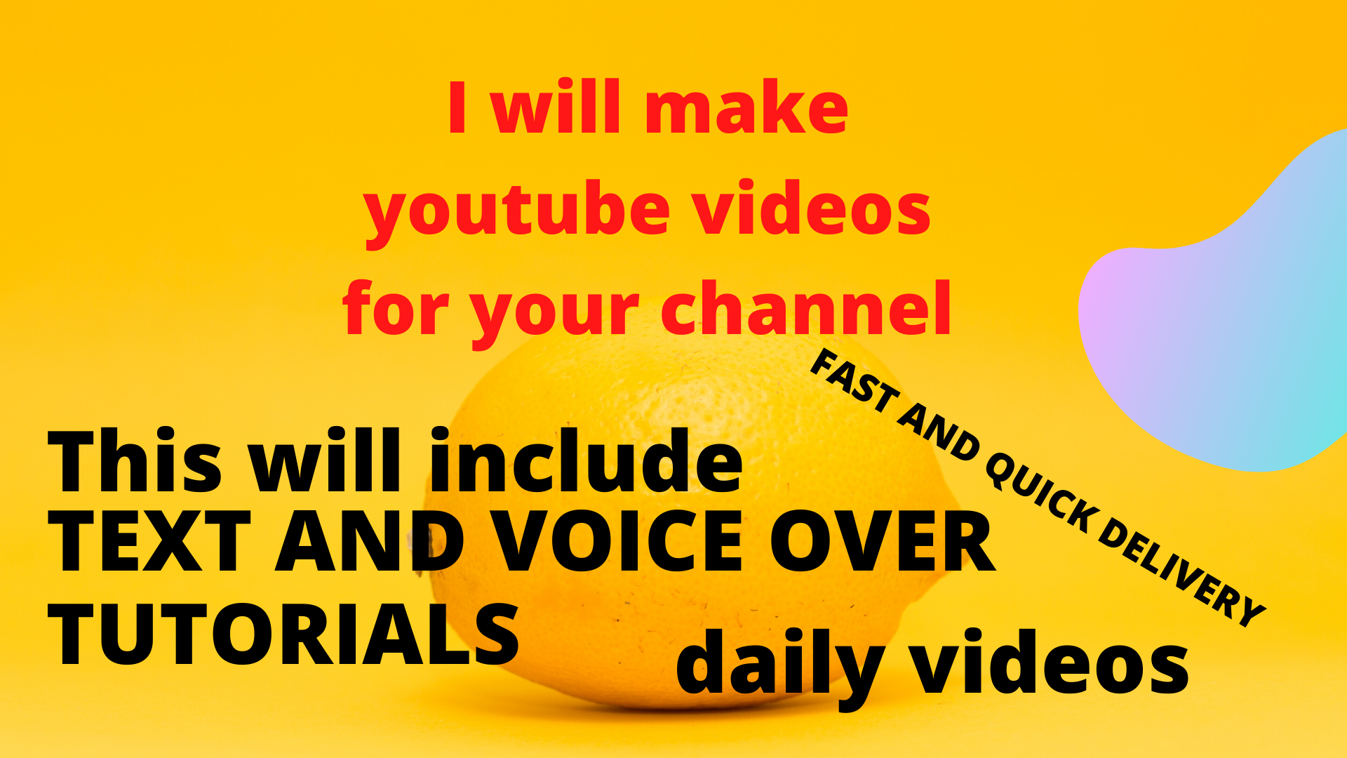 I will make videos for you with screen recording