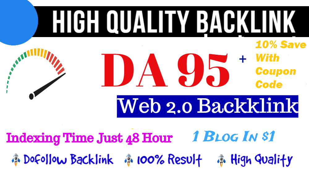 Build Manual High Quality DA 95 Indexed Web 2.0 Dofol...