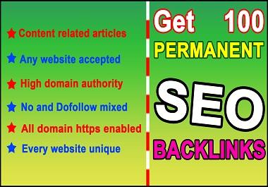 Build high da 100 seo backlinks or improve google ran...