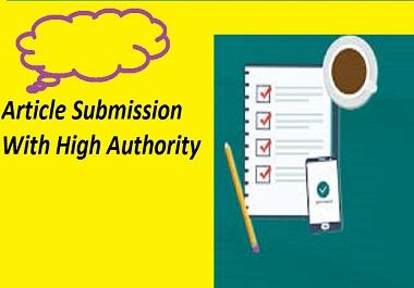 Provide 30 Article Submission Backlinks With High Qua...