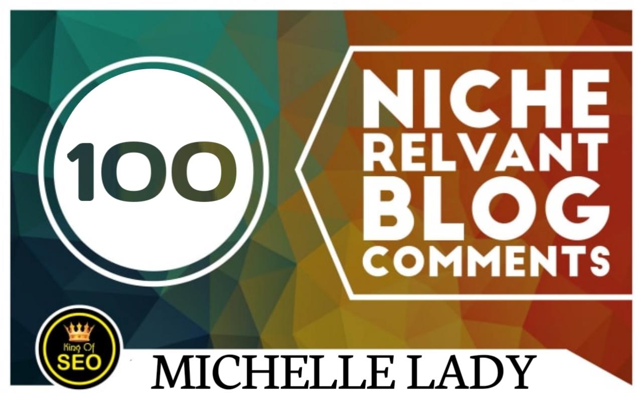 Do 100 niche relevant blog comments backlinks on high...