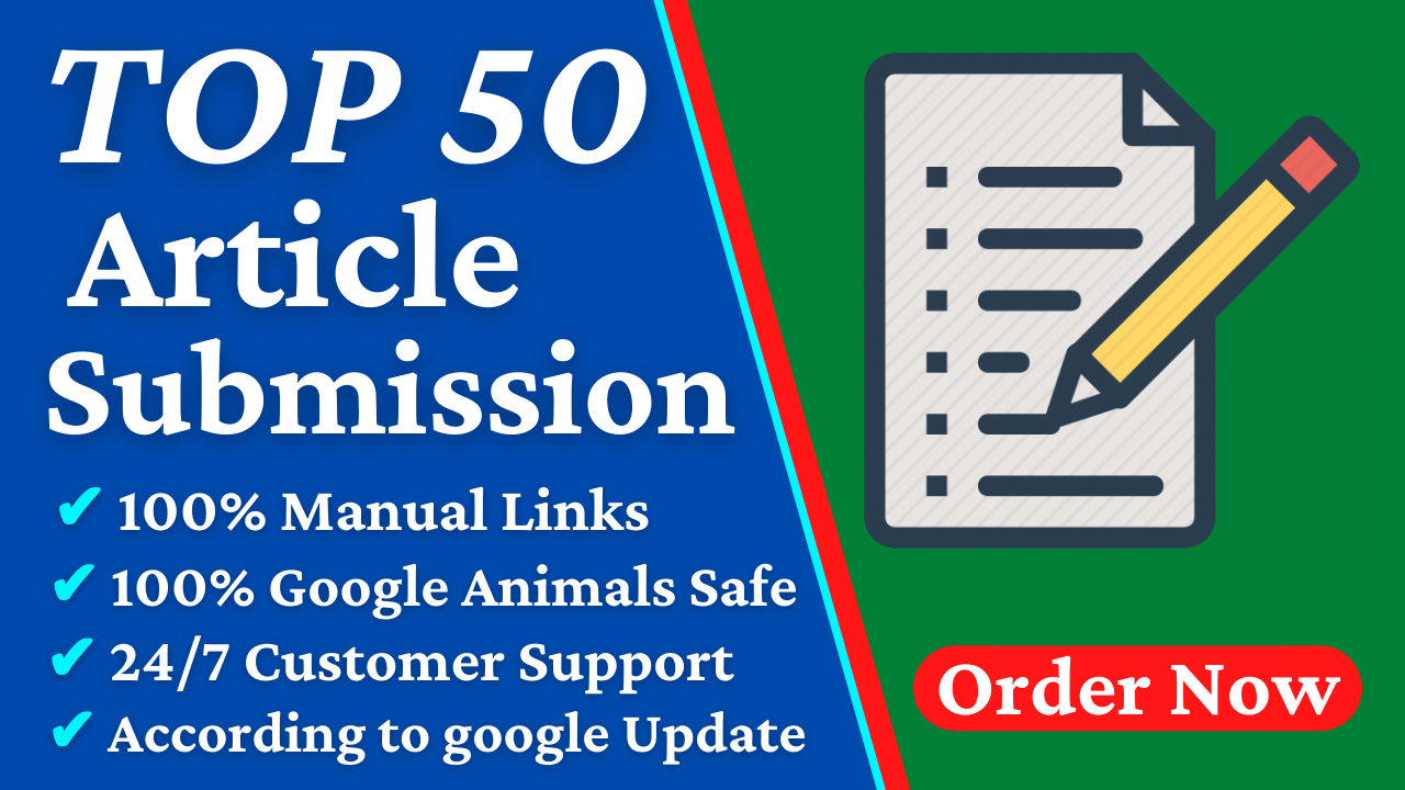 I will 50 SEO Dofollow Contextual Article Submission ...