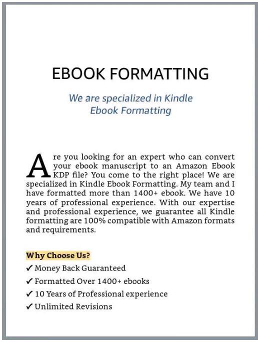 do book formatting amazon ebook formatting format kin...