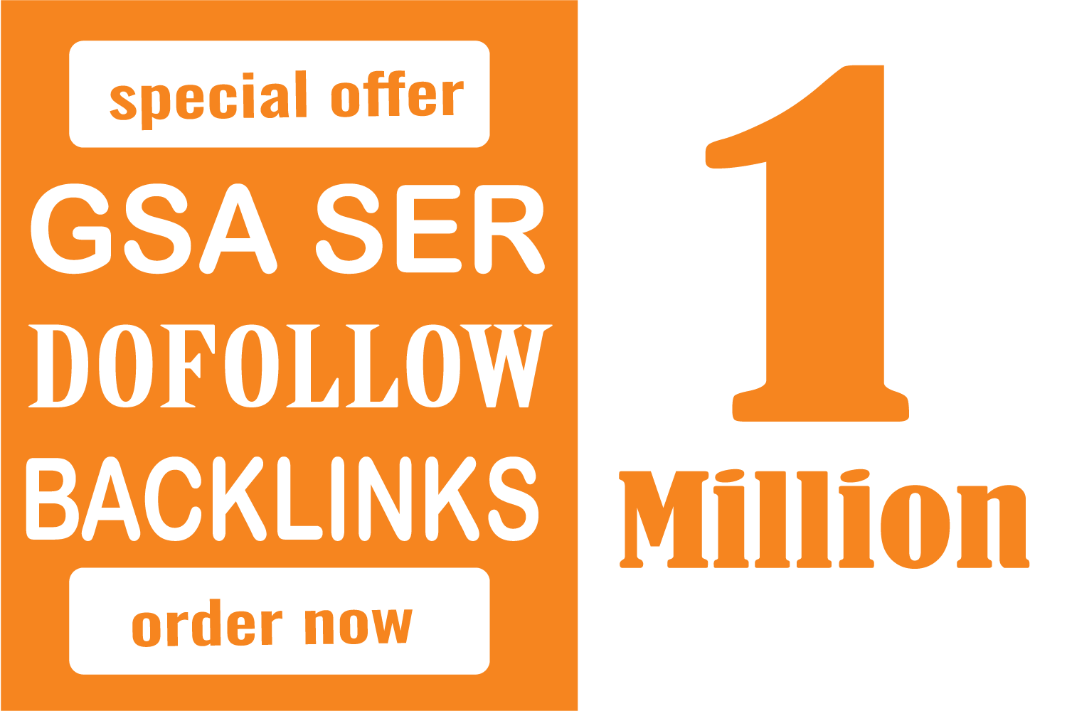 10, 00,000 GSA High Authority Backlink on google Rank...