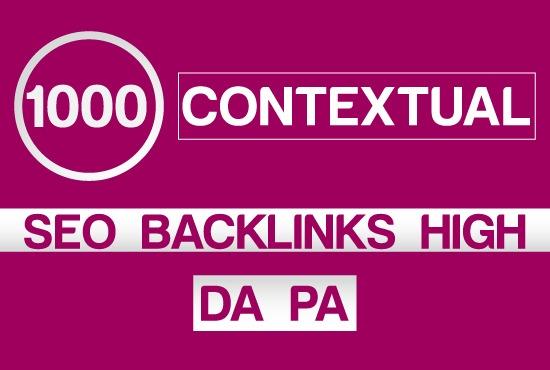 Create 1000 Contextual SEO Tiered Backlinks For Websi...
