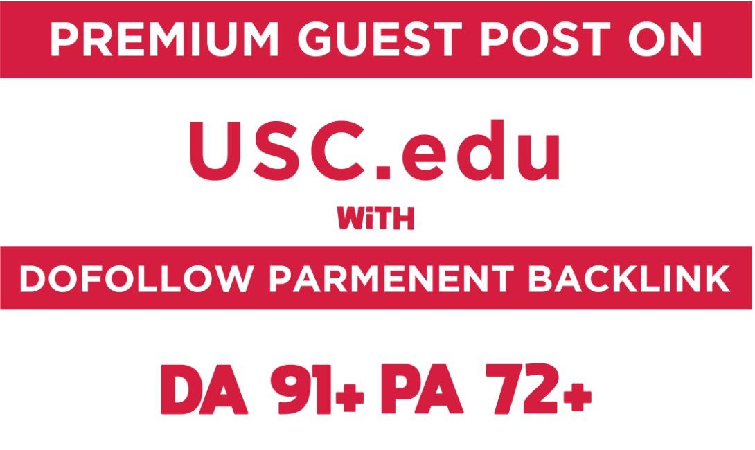 I will make guest post on univesity of southern calif...