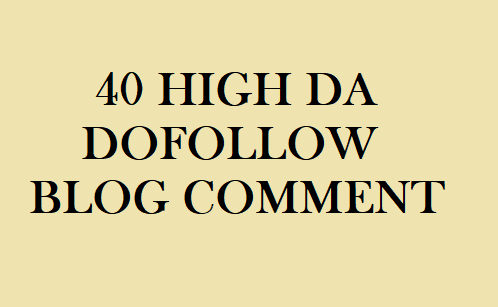 40 dofollow blog comment backlinks