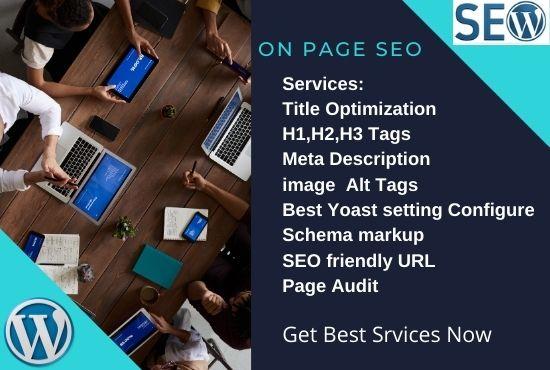I will onpage SEO and wordpress website ranking